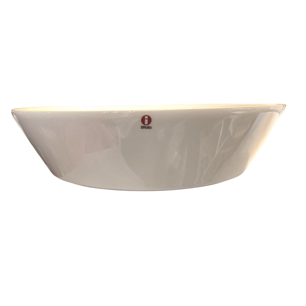 Iittala Teema White 30cm‎ 2.5L Serving Bowl Kaj Franck Finland Ceramic Chipped